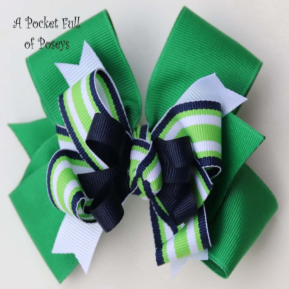 Hair Bow Made to Match Gymboree Prep Club